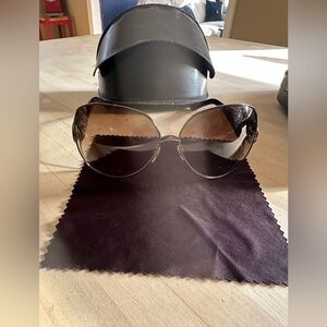 Gucci Brown Gradient Oversized Sunglasses